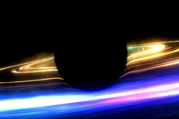Spheres describes what happens when black holes collide, as it turns out it’s an amazingly beautiful shredding of matter, according to director McNitt. (Source: CityLights)