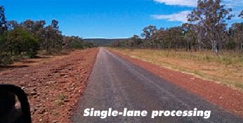 Single-lane processing