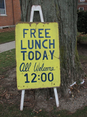 Free Lunch Sign