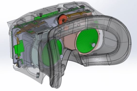 Conceptual image of an open-source VR headset