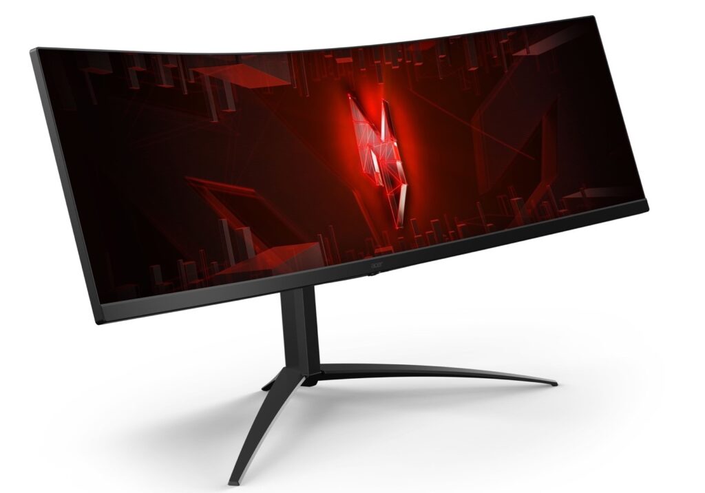 What’s a great gaming experience without a great monitor? Acer introduced its Nitro XZ452CU V, which has curve appeal. (Source: Acer)