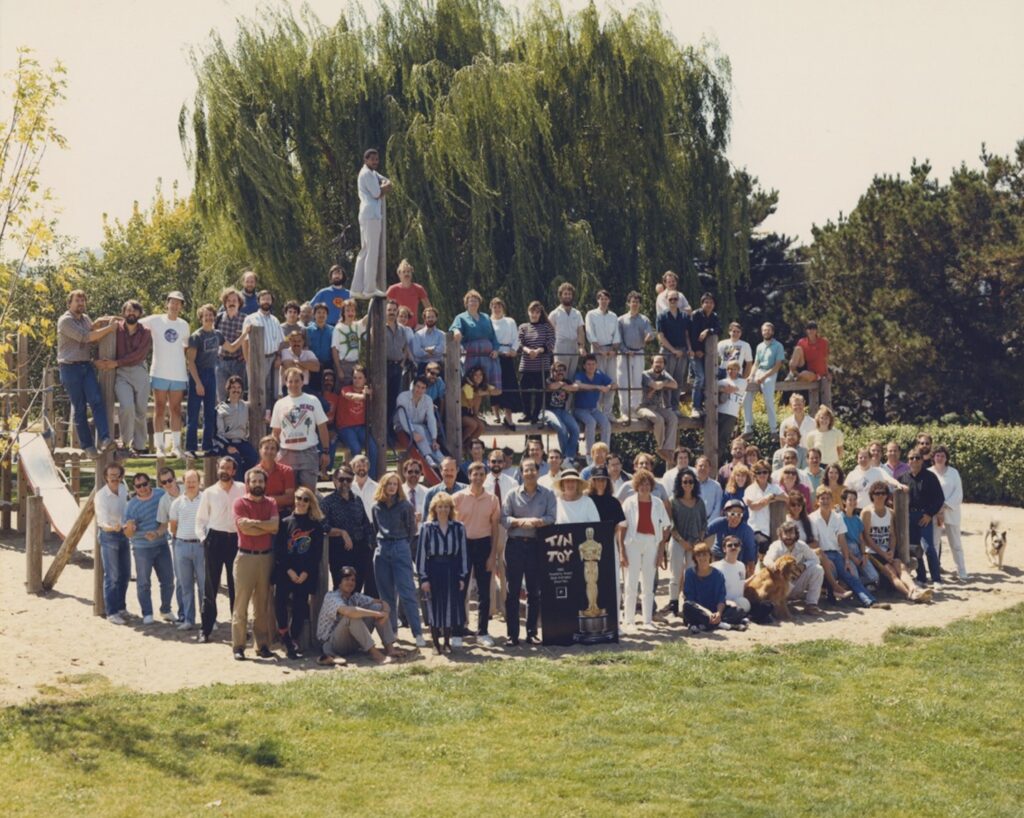 The Pixar crew in 1989.