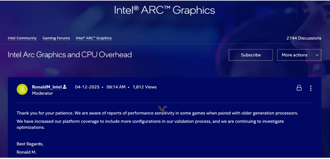 intel arc post Arc posting