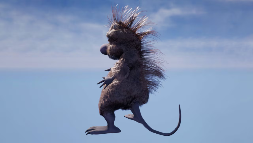 amd tress Creature jumping