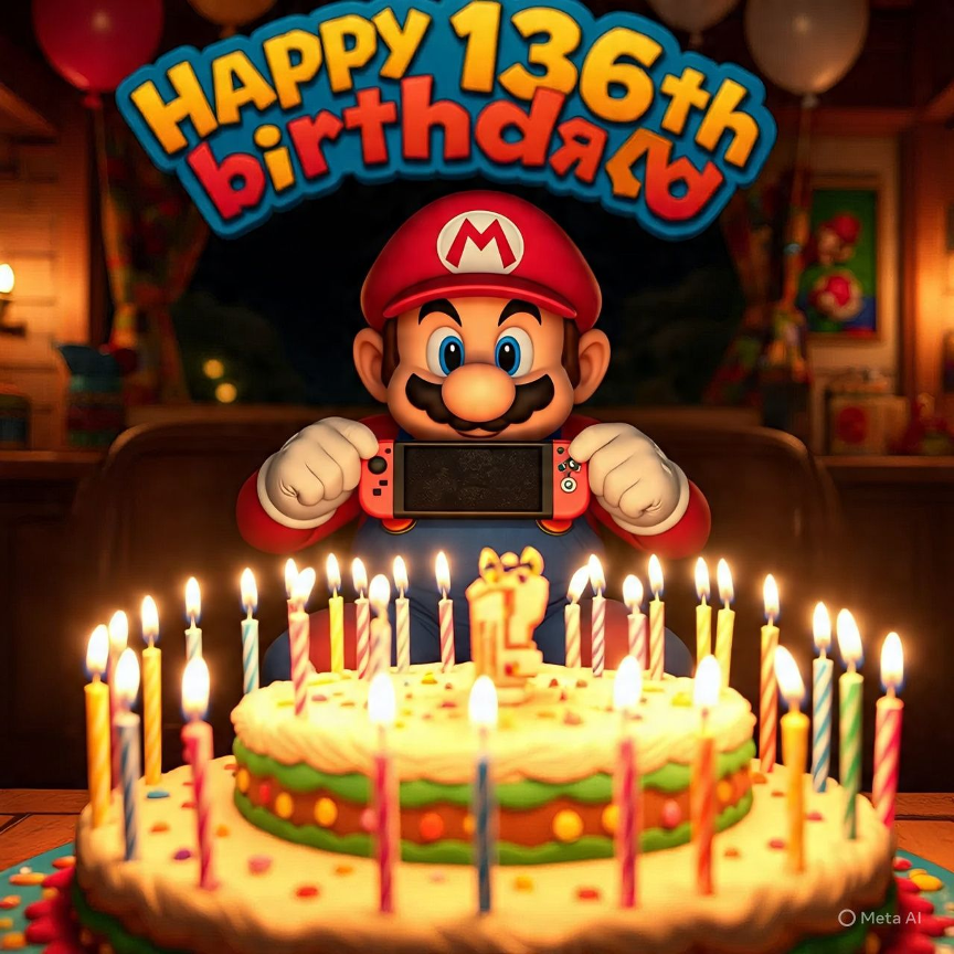 Happy birthday, Mario