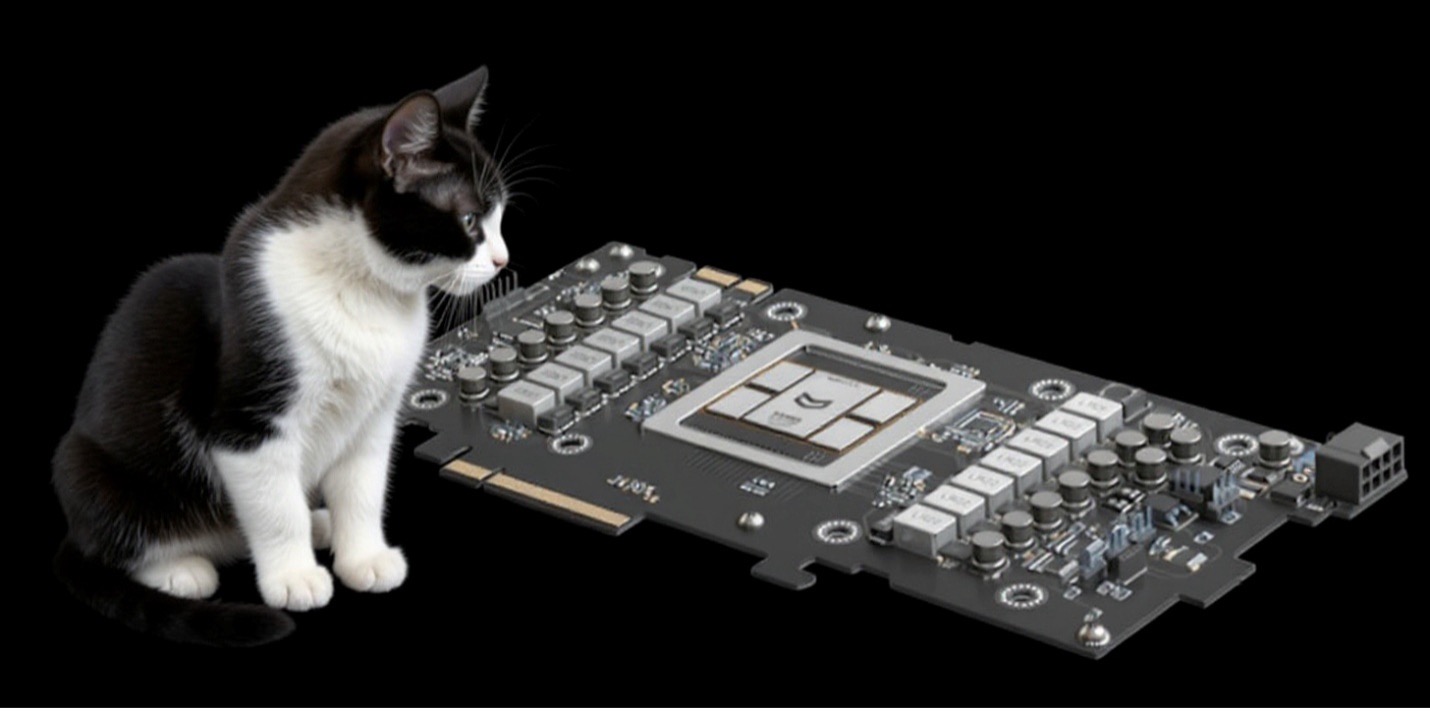 NextSilicon board and cat