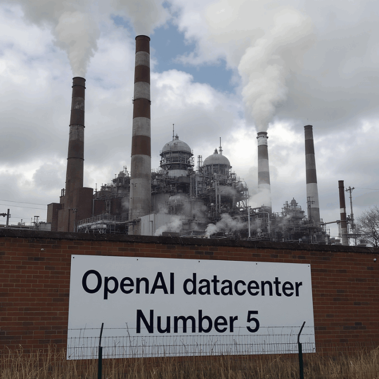 AI generated image of smoking plant to suggest OpenAI's ambitions to design chips and build data centers.