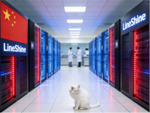 Cat at supercomputer site
